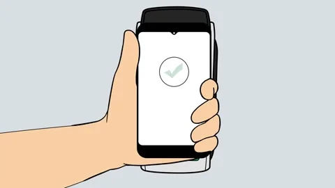 Animation Pay by phone on e-money Stock Footage 233713938