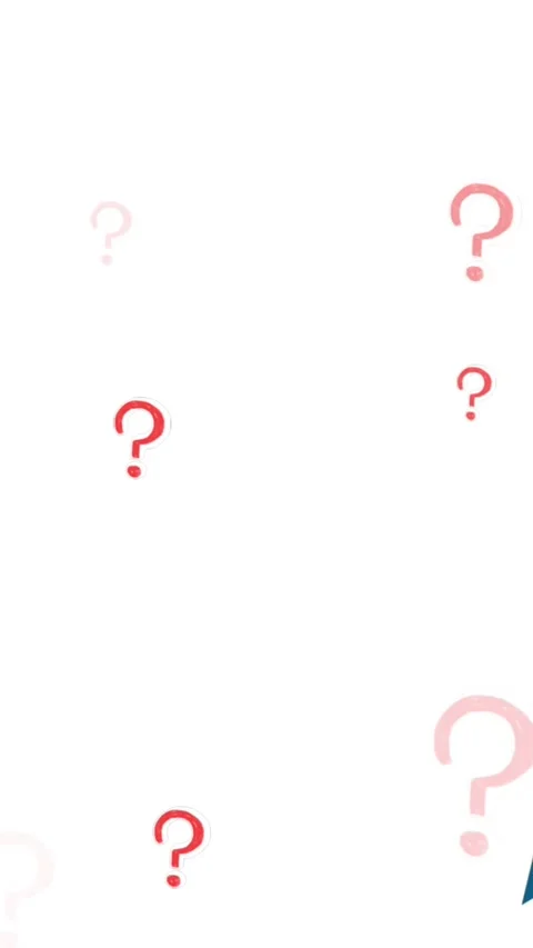 Animation of pencil icon and question marks over white background Stock Footage 344284208