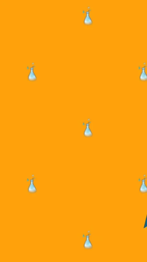 Animation of pencil school icon and copy space over orange background Stock Footage 343718976