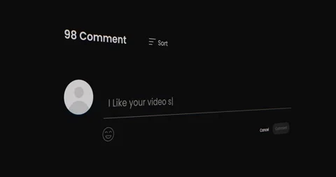 Animation people comment video with side view Video stock 317423430