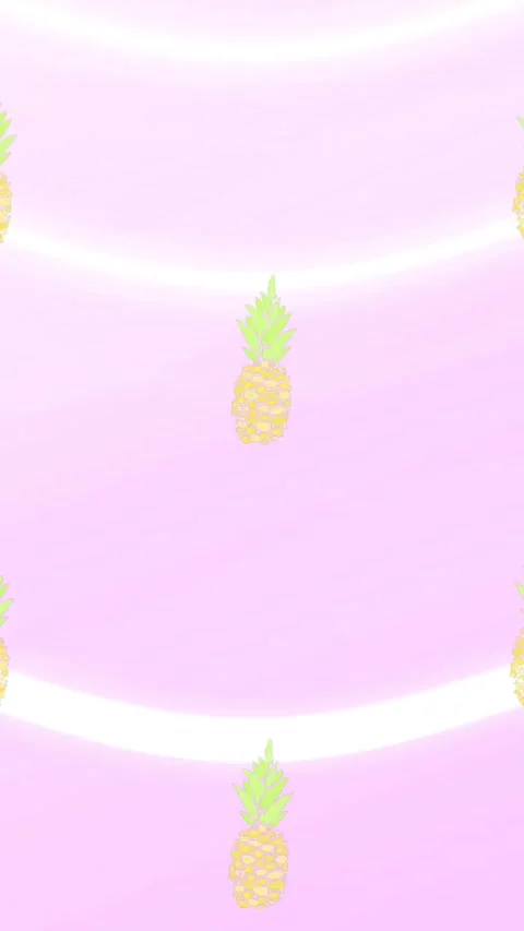 Animation of pineapple icons over white lines Stock Footage 320164773