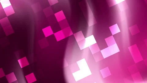 Animation Pink abstract background with glowing geometric pixel squares Vidéo 334388793