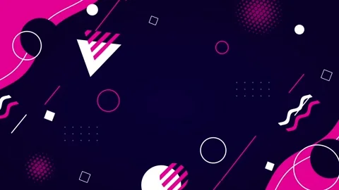 Animation of pink and dark abstract background. Geometric shapes background Stock Footage 263196505