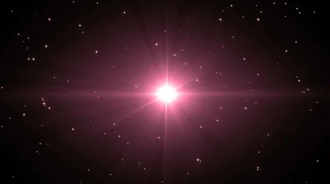 Animation pink background with rays in space. Video stock 62416820