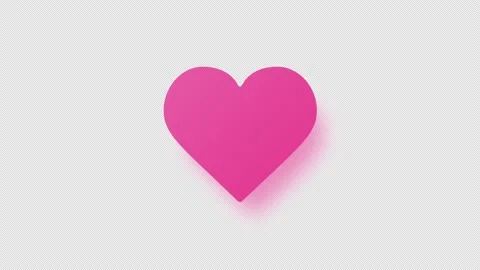 Animation pink heart. Stock Footage 229473117