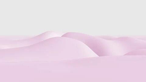 Animation of pink lored soft wave forms on white background Stock Footage 262743796