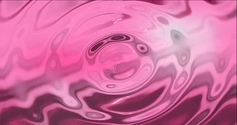 Animation of pink ribbed liquid Stock Footage 92023900