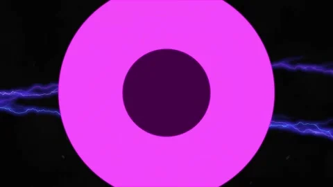 Animation of pink scanner processing over glowing purple electric current, on Stock Footage 165605797