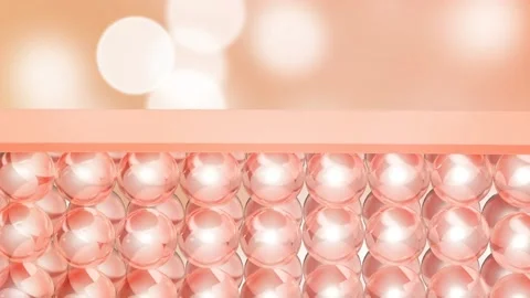 Animation Pink skin layer and reduce up saggy skin cell. Serum for lightenin Stock Footage 152325596