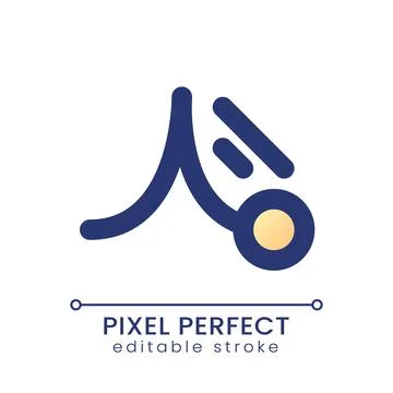 Animation pixel perfect gradient fill ui icon Stock Illustration