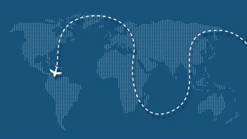 Animation of the plane. Stock Footage 151214898