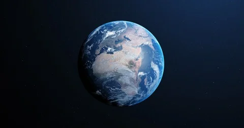 Animation of the planet earth spinning a... | Stock Video | Pond5