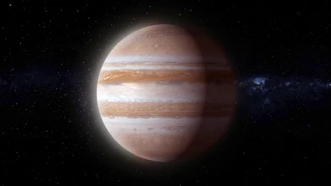 Animation of the planet Jupiter Vidéo 74354358