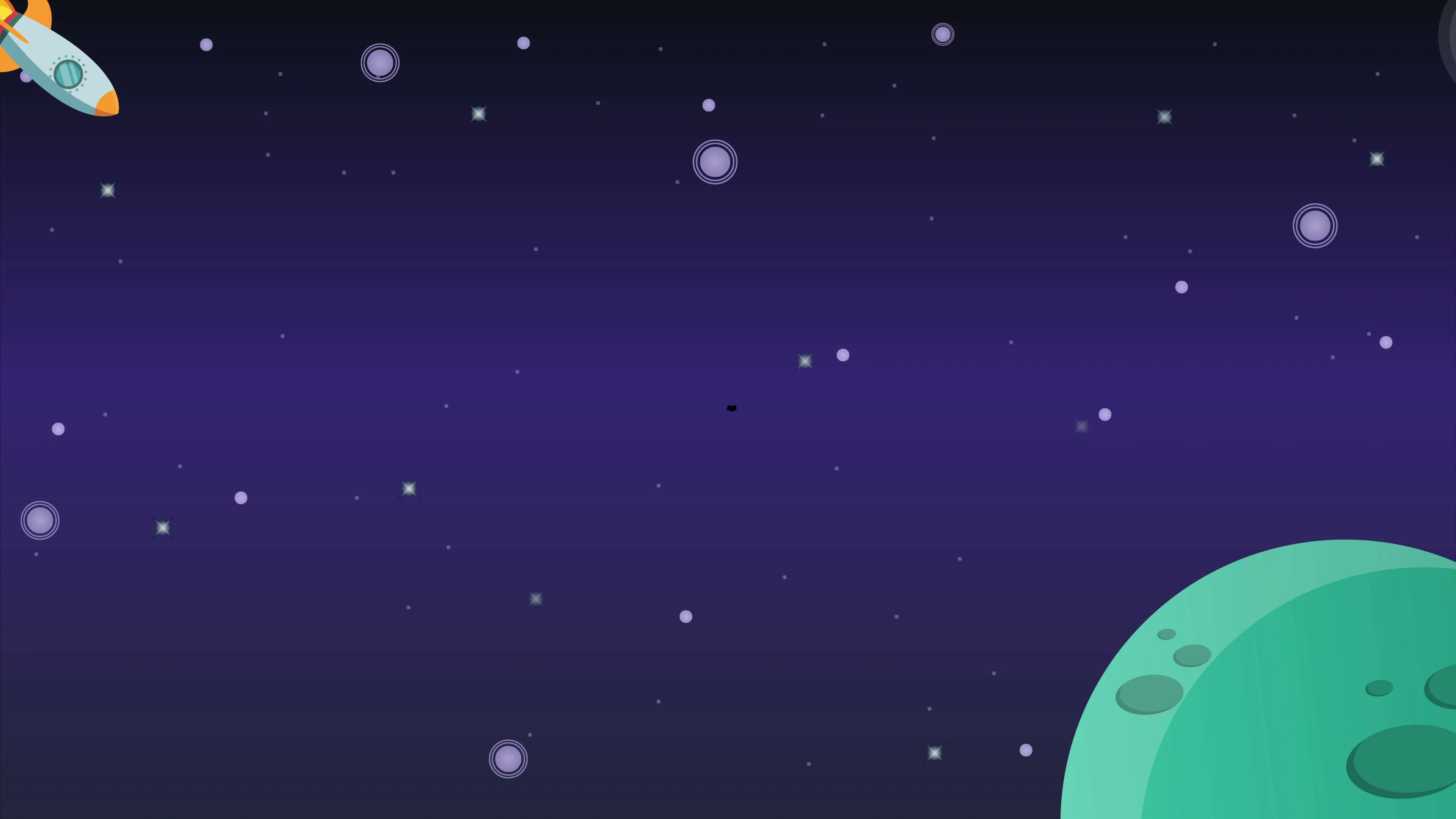 Animation of planet on space background ... | Stock Video | Pond5