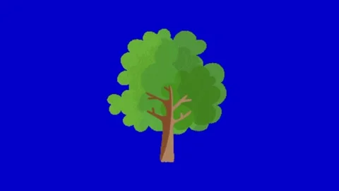 Animation of plant on chroma key background 動画素材 329393475