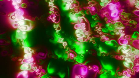 Animation with plasma molecules in pattern. Motion. Glowing psychedelic pattern Stock Footage 233198268