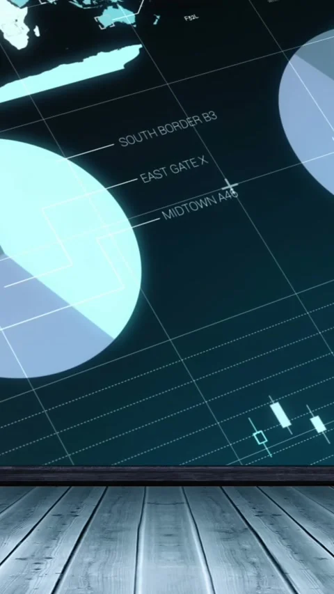 Animation of platform over financial data processing on black background Stock Footage 344243945