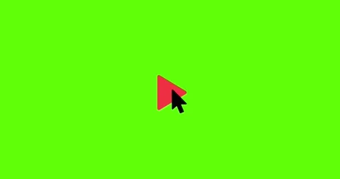 Animation play green screen unique Vídeo Stock 329210693
