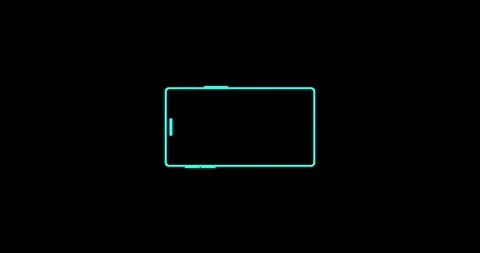 Animation of please rotate your phone to landscape 90 rotation for better experi Stock Footage 340272018