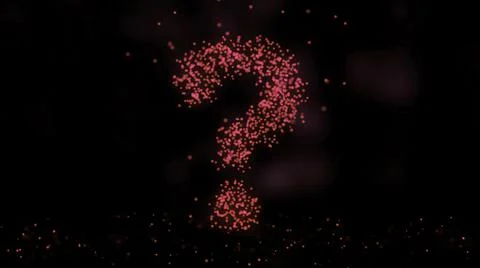 Animation of plexus network from question symbol on colorful background with 스톡 일러스트