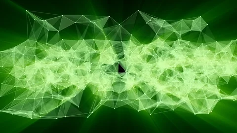 Animation of plexus network transforming to deutsch text - communication. Stock Footage 103400844