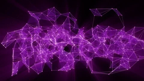 Animation of plexus network transforming to neon japanese text - Join us. Stock Footage 103289221