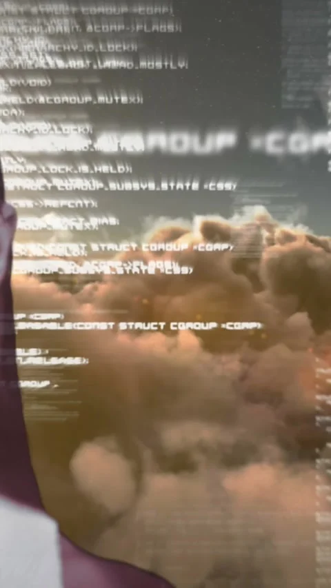 Animation of portrait of woman over data processing against sky with clouds Stock Footage 343079437