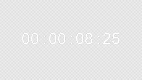 Animation presents a digital timer displaying an elapsed time, emphasizing .. Stock Footage 310644326