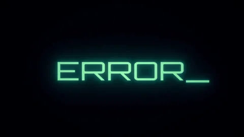 Animation of a printed text error with a digital glitch effects. Stock Footage 334898026