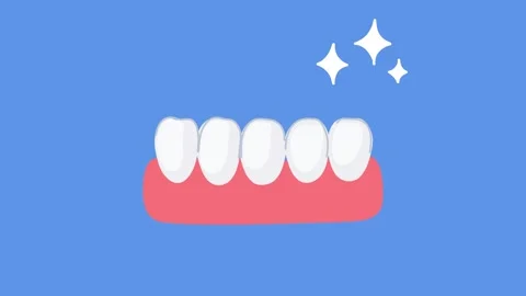 Animation pristine dental enamel structure close up concept Stock Footage 336650556