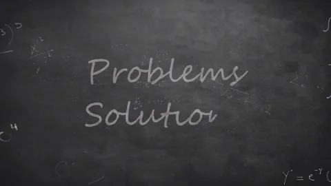 Animation of problems solutions and mathematical data processing over black Stock Footage 235880708