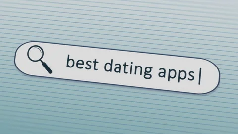 Animation of process someone looking best dating apps in internet search engine Stock Footage 251815189