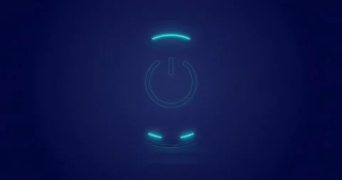 Animation of processing circle and on bu... | Stock Video | Pond5