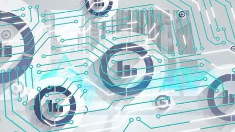 Animation of processor socket and fallin... | Stock Video | Pond5