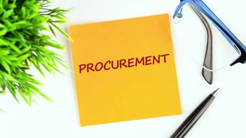 Animation of the PROCURATION text Stock Footage 292869377