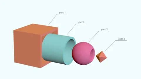 Animation of product design visualization, 3d rendered. Stock Footage