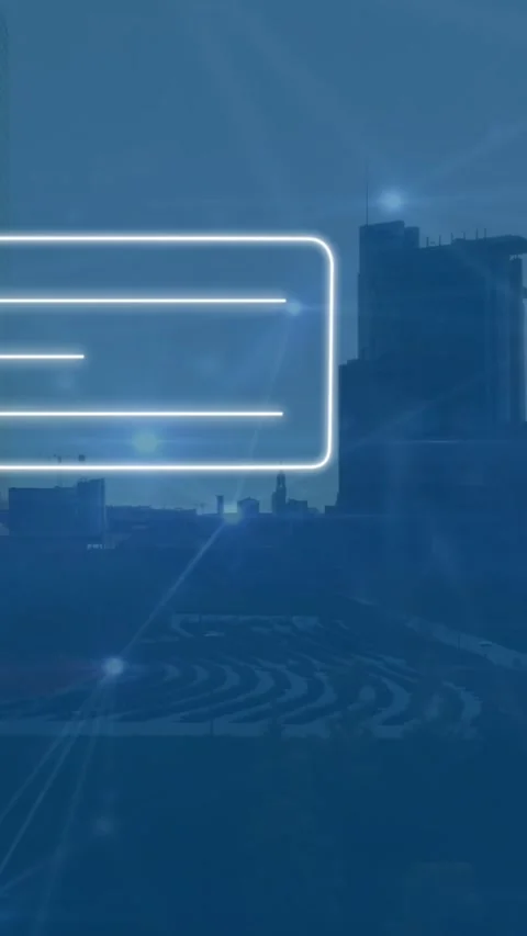 Animation of profile and message icon over network of connections against aerial Stock Footage 344706402