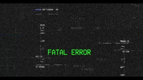 Animation program code stream colorful fatal error triangle information digital Vidéo 102042425