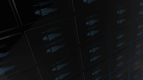 Animation of the programming code Stock Footage 129477978