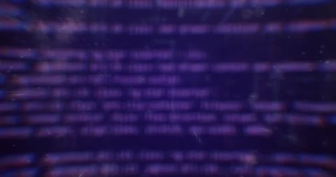 Animation of programming coding displays on a dark blue background Stock Footage 240213280