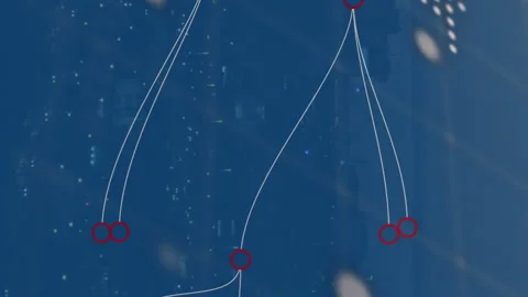 Animation of programming language, abstract pattern, map and globe against Stock Footage 312645513