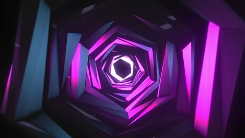 Animation of proton purple color technology tunnel. Stock Footage 112371371
