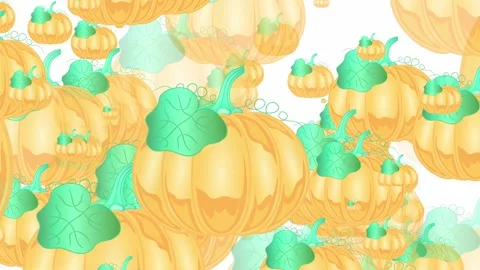 Animation of a pumpkin on a white background. Stock Footage 147382417