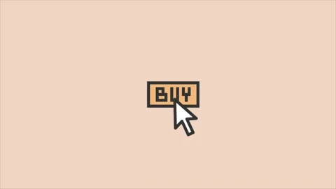 Animation of the purchase button. Buy online. Stock Footage 278465871