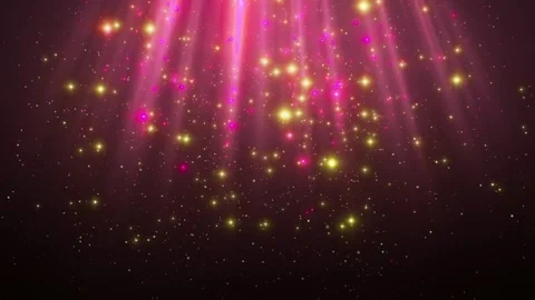 Animation Purple background with rays and sparkles on black background. Loop Stock Footage 288835465