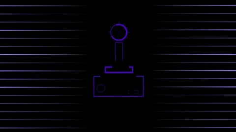 Animation of purple buffer in black background Stock-Footage 124306712