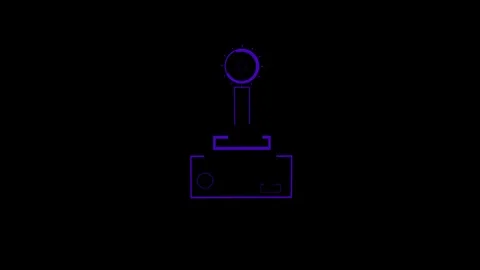 Animation of purple buffer in black background Stock-Footage 124306725