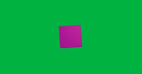 Animation of purple cube floating on transparent background Stock Footage 318123445