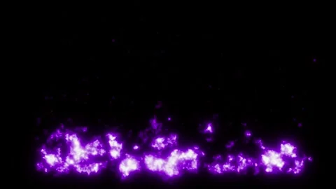 Animation purple flame with black background.  Stock Footage 270676423