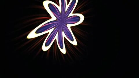 Animation of purple flower exploding. Stock Footage 334679745